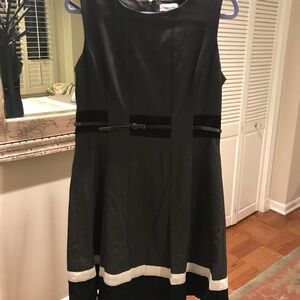 Calvin Klein Grey Wool Dress